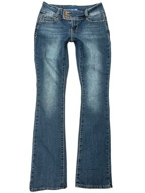 2000s Y2K Low Rise Triple-Button Bootcut Jeans | YMI